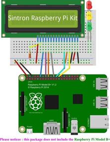 img 3 attached to 🔌 Sintron 40-контактная плата расширения GPIO + ЖК-дисплей 1602 + стартовый набор микро-сервоприводов - совместимый с Raspberry Pi 1 модели A+ и B+, Pi 2 модель B, Pi 3 модель B и Pi Zero