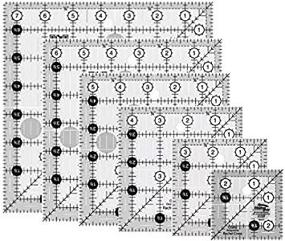 img 3 attached to 🧵 Sewing Masterpiece: Empower Your Skills with Creative Grids Square Quilt Rulers