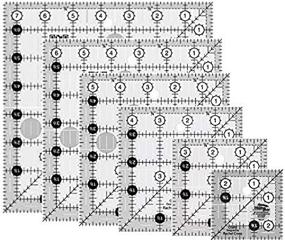 img 4 attached to 🧵 Sewing Masterpiece: Empower Your Skills with Creative Grids Square Quilt Rulers