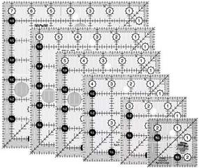 img 2 attached to 🧵 Sewing Masterpiece: Empower Your Skills with Creative Grids Square Quilt Rulers