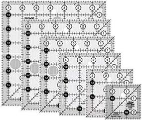 img 1 attached to 🧵 Sewing Masterpiece: Empower Your Skills with Creative Grids Square Quilt Rulers
