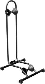 img 4 attached to 🚲 Bikehand Floor Parking Rack Stand - for Indoor/Outdoor Storage of Mountain, Road, and Fat Tire Bicycles