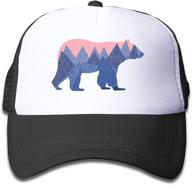 🧢 stylish bear mountain mesh hats for boys and girls - ages 3-13 | waldeal youth toddler baseball trucker cap logo