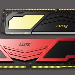 img 2 attached to 🔴 TEAMGROUP Elite Plus DDR4 16GB Kit (2x8GB) 2400MHz PC4-19200 CL16 Небуферизованная Non-ECC 1.2V U-DIMM 288 Pin ПК память для настольного компьютера Модуль RAM обновление - Красный и Черный - TPRD416G2400HC16DC01