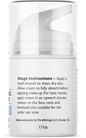 img 1 attached to 🔬 Pure Biology Retinol Moisturizer Cream with Hyaluronic Acid, Vitamins B5 E & Breakthrough Complex - Anti Aging Face & Eye Skin Care for Men & Women, All Skin Types, 1.7 OZ