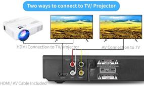 img 1 attached to 📀 Tojock DVD Player for TV | HDMI AV Output, HD Playback, USB Input | All Region Support, with Remote Control and AV Cable