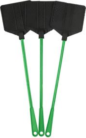 img 4 attached to OFXDD Long Rubber Fly Swatter Pack, Heavy Duty Fly Swatter, Light Green Color (3 Pack)