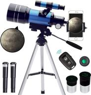 toyerbee telescope for adults & kids: 70mm aperture, portable refractor telescopes for astronomy beginners (15x-150x), 300mm professional travel telescope with smartphone adapter & wireless remote logo