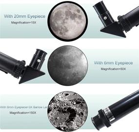 img 2 attached to ToyerBee Telescope for Adults & Kids: 70mm Aperture, Portable Refractor Telescopes for Astronomy Beginners (15X-150X), 300mm Professional Travel Telescope with Smartphone Adapter & Wireless Remote