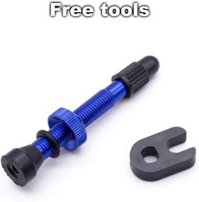 img 3 attached to 🔒 KEYWELL Tubeless Presta Valve Stem- 2 Pack Lightweight Alloy Air Valve Stem with Valve Core Remover Tool- Choose Color/Size