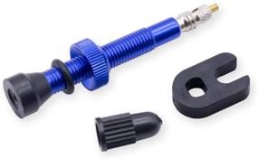 img 2 attached to 🔒 KEYWELL Tubeless Presta Valve Stem- 2 Pack Lightweight Alloy Air Valve Stem with Valve Core Remover Tool- Choose Color/Size