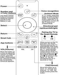 img 1 attached to 📱 Universal Voice Remote Control Replacement for Samsung Smart-TV LCD LED UHD QLED 4K HDR TVs, with Voice Function, Netflix, Prime Video, Roku TV Buttons