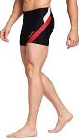 img 3 attached to BALEAF Men's Square Leg Athletic Swim Jammers: Durable Training Splice Team Swimsuit for Maximum Performance