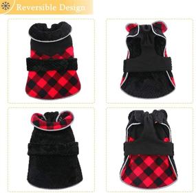 img 3 attached to 🐶 Windproof Dog Winter Coat with Reflective Vest and Fleece Lining - Perfect for Bulldogs, Labrador, Golden Retrievers