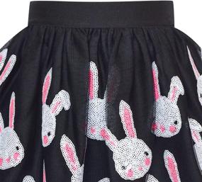 img 2 attached to 🐰 Easter Egg Hunter Bunny Skirt Set with Rabbit Bunny Headband for Girls by Sunny Fashion