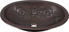 img 3 attached to 🛁 Sinkology SB202-19SC Pauling: Handmade Pure Solid Copper Bath Sink with Elegant Scroll Design