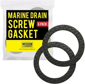 img 2 attached to 🚤 High-Performance Marine Drain Screw Gasket | 6-Pack | Compatible with Lower Units and Seawater Pumps | Comparable to Sierra International (TM) 18-2945-9
