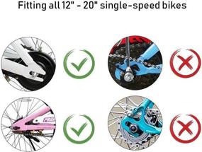 img 2 attached to 🚲 Upgraded Thicker and Sturdier Bicycle Training Wheels for 12/14/16/18/20-inch Single Speed Bikes - Set of Two