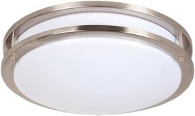 img 4 attached to Maxxima Satin Nickel Ceiling Fixture