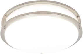 img 1 attached to Maxxima Satin Nickel Ceiling Fixture