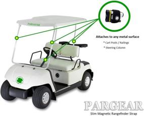 img 1 attached to 🏌️ Parsaver PARGEAR Slim Golf Rangefinder Magnet Wrap: Easy Access Holder for Golf Cart