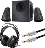 🎧 immersive sound experience: logitech z623 speaker system bundle with knox gear headphones and audio cable (400w, 3 items) logo