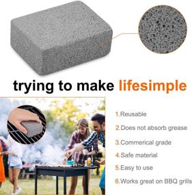 img 1 attached to Environmentally Friendly Grill Stone Cleaning Blocks for 🔥 Effective BBQ Grills Cleaning - Set of 20 Pumice Stones