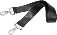 👜 stylish 25 inch leather replacement strap with gold tone buckles for handbags & shoulder bags logo