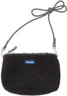 👜 cozy and stylish kavu fleecy crossbody sherpa strap women's handbags & wallets: perfect for on-the-go! logo