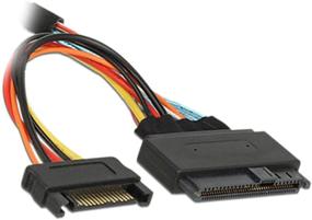 img 1 attached to 🔌 CY Mini SAS HD SFF-8643 to U.2 U2 SFF-8639 NVME PCIe SSD Cable for Mainboard SSD 750 P3600 P3700 - Fast and Reliable Data Transfer Solution