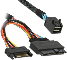 img 3 attached to 🔌 CY Mini SAS HD SFF-8643 to U.2 U2 SFF-8639 NVME PCIe SSD Cable for Mainboard SSD 750 P3600 P3700 - Fast and Reliable Data Transfer Solution