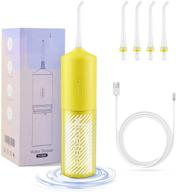 💦 cordless portable water flosser: nicefeel water pick dental oral irrigator with easy single button operation - perfect for home and travel - ipx7 waterproof & high capacity battery logo