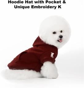img 2 attached to 🐶 Cozy Dog Hoodie Fleece Puppy Clothes with Hat | Cat Hooded Shirt | Pet Basic Hoodies Sweatshirt for Small Medium Large Dogs | Pocketed Doggie Soft Winter Pullover Coat