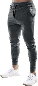 img 3 attached to 🏃 Leapruntor Men's Joggers: Tapered Slim Fit Sweatpants for Running & Training