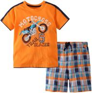 👕 boys' cotton clothing sets for little bitty summer logo