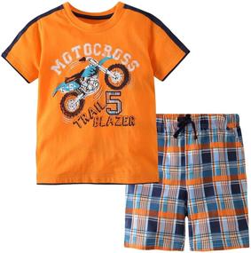 img 4 attached to 👕 Boys' Cotton Clothing Sets for Little Bitty Summer