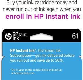 img 1 attached to 🖨️ HP 61 Black Ink Cartridge for DeskJet & OfficeJet Series, Instant Ink Eligible, CH561WN