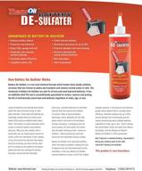 12 fluid ounces thermoil battery de-sulfator battery additive: restore & repair sulfated batteries. revitalize with battery de-sulfator. proven protection and more! logo