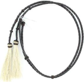 img 1 attached to 🐎 Authentic Western Horsehair Stampede Accessories: Shop Men's Belts with Braided Leather