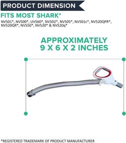 img 1 attached to 🔧 High-Quality Think Crucial Hose Handle Replacement for Shark Rotator Professional Lift-Away Models NV501 NV500 UV560 NV502 NV505 NV501c NV520QPR NV520QR NV550 NV520 & NV520q Model 1191FC500BL (1 Pack)