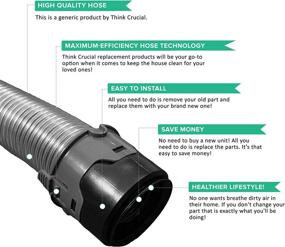 img 2 attached to 🔧 High-Quality Think Crucial Hose Handle Replacement for Shark Rotator Professional Lift-Away Models NV501 NV500 UV560 NV502 NV505 NV501c NV520QPR NV520QR NV550 NV520 & NV520q Model 1191FC500BL (1 Pack)