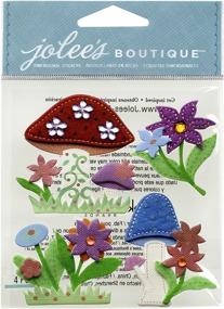 img 1 attached to 🍄 Jolee's Boutique Colorful Stitched Mushrooms: Unique 3D Embellishments for Creative Projects - 50-21294