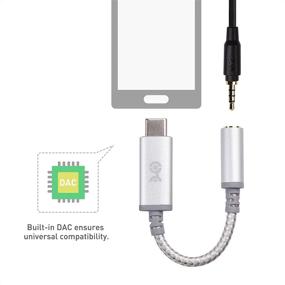 img 1 attached to Адаптер для наушников Cable Matters HiFi USB C на 3,5 мм для MacBook Pro, iPad Pro и других устройств - 24 бита / 192 кГц - Компактный дизайн длиной 4 дюйма