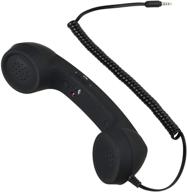 📞 cellcase vintage retro 3.5mm telephone handset receiver mic speaker for iphone ipad mobile phones - black logo