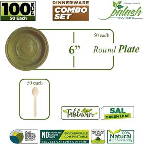 img 3 attached to 🌿 Palash Sal Eco-Friendly Biodegradable Compostable Disposable Food Service Equipment & Supplies and Disposables