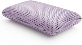 img 4 attached to 🌙 LUCID Queen Size Plush Memory Foam Pillow with Lavender Scent for All Sleep Positions
