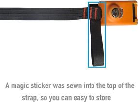 img 1 attached to 10FT Lockable Tie Down Strap: Secure Surfboard, Kayak, and Bike - 2 Pack, Orange