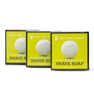 🪒 van der hagen scented shave soap - 3 pack (3.5oz): smooth and fragrant shaving experience at your fingertips! logo