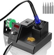 🔥 precision soldering station: adjustable temperature range from 176°f to 896°f for electronics логотип