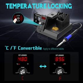 img 3 attached to 🔥 Precision Soldering Station: Adjustable Temperature Range from 176°F to 896°F for Electronics